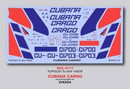  Boa Decals  1/144 Tupolev Tu-204-100CE Cubana Cargo BOA144113