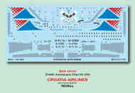 Decals BAe 146-200 Croatia Airways BOA144143