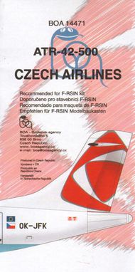  Boa Decals  1/144 ATR ATR-42 Czech Airlines (designed to be used with F-rsin kits) BOA14471