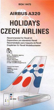 Airbus A320 Holiday Czech Airlines (designed to be used with Revell kits) #BOA14475