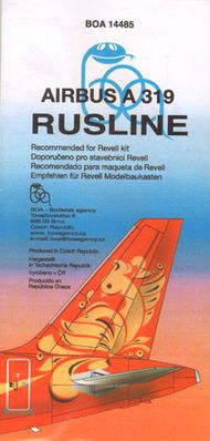  Boa Decals  1/144 Airbus A319 Rusline (designed to be used with Revell kits) BOA14485
