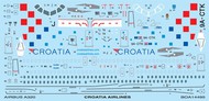  Boa Decals  1/144 Airbus A320 Croatia Airlines (designed to be used with Revell kits) BOA14495