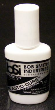  Bob Smith Industries  NoScale Plastic-Cure Brush-On Gap Filling CA Glue .5oz BSI105