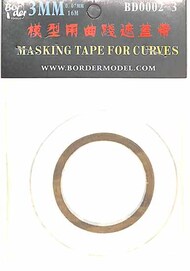  Border Models  NoScale Masking Tape for Curves 3mm Width BDMBD0002-3