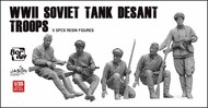  Border Models  1/35 WW2 Soviet Tank Desant Troops Figure Set (5 figures) BDMBR4