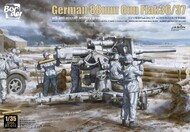 German 88mm Flak 36/37 Gun w/6 Anti-Aircraft Artillery Crew (New Tool) #BDMBT13