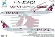 Airbus A340-500 with Qatar 2020 Scheme Decals #BZ4113