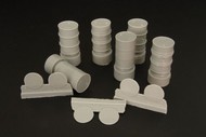 Resin drums 3 types, six pieces #BRL48020