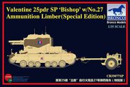 British Valentine 25pdr SP Bishop w/No. 27 Ammunition Limber - Special Edition #BOM35077SP