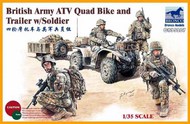British Army ATV Quad Bike and Trailer with Soldier #BOM35207