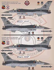  Bullseye Model Aviation Decals  1/48 F-16C Falcon 'Desert Storm Vipers' 388TFW Al Minhad AB BMA48004