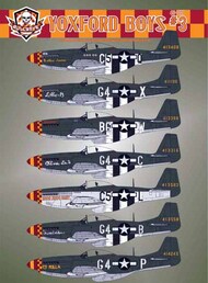  Bullseye Model Aviation Decals  1/48 P-51D Mustang Yoxford Boys #3 BMA48011