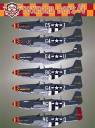  Bullseye Model Aviation Decals  1/48 P-51D Mustang Yoxford Boys #4 BMA48012