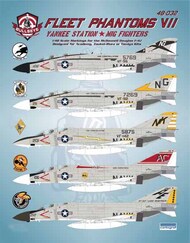  Bullseye Model Aviation Decals  1/48 F-4J Phantom II Fleet Phantoms VII 'Yankee Station MiG Fighters' BMA48032