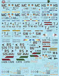 F-16 Falcon Stencils-Late BMA48049