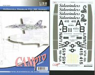  CAM PRO  1/32 McDonnell-Douglas F/A-18C (1) 163459 AB/415 VFA-86 Sidewinders USS Enterprise 2004 in special three tone grey camouflage schemes FS360/36375/36176 OUT OF STOCK IN US, HIGHER PRICED SOURCED IN EUROPE CAMP3209