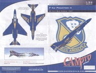  CAM PRO  1/32 McDonnell F-4J Phantom Phantoms, Blue Angels 1969 Team Nos 1-6 CAMP3223