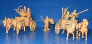 Battle of Qadesh 1300BC Hittite Warriors (10) w/2 Chariots & 4 Horses #CMF12