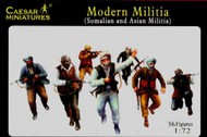  Caesar Miniatures Figures  1/72 Modern Militia Somalian & Asian (36) CMF63