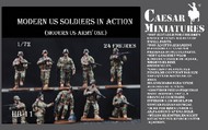  Caesar Miniatures Figures  1/72 Modern US Soldiers in Action Set #1 (24) CMFHB11