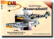  CAM Decals  1/24 Messerschmitt Bf.109G6 (Luftwaffe/Regia Aeronautica) CMD24002