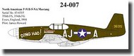  CAM Decals  1/24 P-51D Mustang 'Ding Hao!' CMD24007