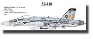  CAM Decals  1/32 F/A-18C Hornet VFA-86 Sidewinders CMD32118