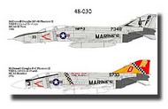  CAM Decals  1/48 F-4J VMFA-312 Bi-Centenial & RF-4B VMFP-3 CMD48030