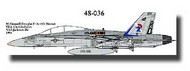  CAM Decals  1/48 F/A-18B, VFA-105 Gladiators OUT OF STOCK IN US, HIGHER PRICED SOURCED IN EUROPE CMD48036