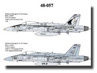  CAM Decals  1/48 USN F/A-18A VFA-132 CMD48057