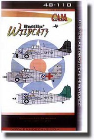  CAM Decals  1/48 F4F-3A Wildcat VF-41/72 VMF-111 OUT OF STOCK IN US, HIGHER PRICED SOURCED IN EUROPE CMD48110