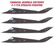  Caracal Models  1/72 Lockheed F-117A Stealth Fighter OUT OF STOCK IN US, HIGHER PRICED SOURCED IN EUROPE CARCD72099