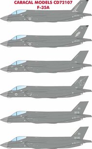 Lockheed-Martin F-35A Joint Strike Fighter #CARCD72107