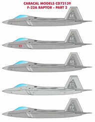  Caracal Models  1/72 Lockheed-Martin F-22 Raptor - Part 2 CARCD72139