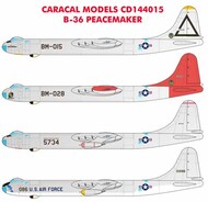  Caracal Models  1/144 Convair B-36B Peacemaker OUT OF STOCK IN US, HIGHER PRICED SOURCED IN EUROPE CARCD144015