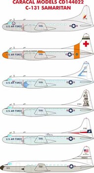  Caracal Models  1/144 Convair C-131B Samaritan Multiple USAF / US Navy marking CARCD144022