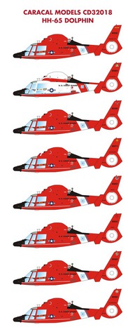  Caracal Models  1/35 Aerospatiale HH-65C Dolphin Helicopter USN Coast Guard OUT OF STOCK IN US, HIGHER PRICED SOURCED IN EUROPE CARCD32018