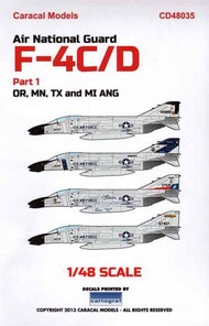  Caracal Models  1/48 Air National Guard McDonnell F-4C/F-4D Phantom II Part 1 CD48035