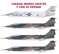  Caracal Models  1/48 Lockheed F-104C in Vietnam OUT OF STOCK IN US, HIGHER PRICED SOURCED IN EUROPE CARCD48102