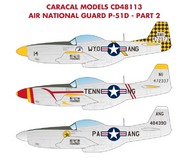  Caracal Models  1/48 Air National Guard North-American P-51D Mustang - Part 2. CARCD48113