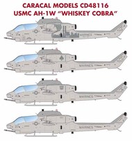  Caracal Models  1/48 USMC Bell AH-1W Whiskey Cobra CARCD48116