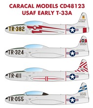  Caracal Models  1/48 USAF Early Lockheed T-33A Shooting Star. CARCD48123
