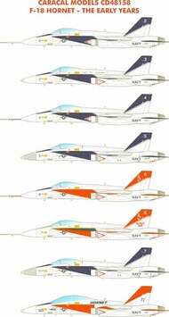  Caracal Models  1/48 F-18 Hornet - The Early Years CARCD48158