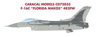 Caracal Models  1/72 Lockheed-Martin F-16C 'Florida Makos' 482FW CARCD72033