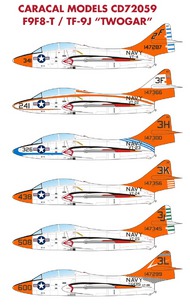 Caracal Models  1/72 Grumman F9F8-T/TF-9J 'Twogar' CARCD72059