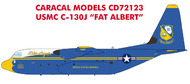  Caracal Models  1/72 USMC Lockheed C-130J 'Fat Albert' OUT OF STOCK IN US, HIGHER PRICED SOURCED IN EUROPE CD72123