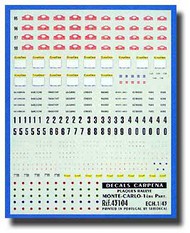  Decals Carpena  1/43 Monte Carlo'S Rally Plates 1995/1996/1997/1998 - 1st Part DC43104