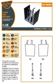 F-86A Sabre Engine Air Brakes (CLP kit) #CPA48051