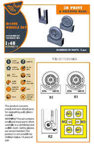 Messerschmitt Bf.109E wheels set #CPA48112