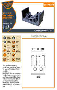 Aichi D3A2 'Val' IJN Type 99 air intakes and exhausts #CPA48123